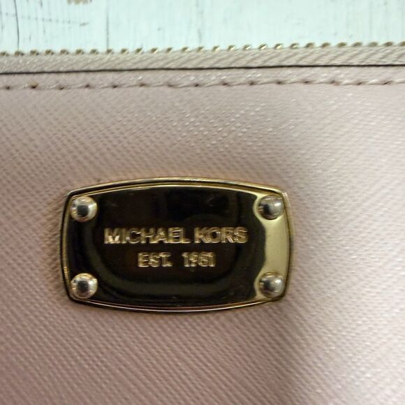 Michael Kors Kellen Saffiano Satchel Large Matching Jet Set Wallet Blossom Pink - Picture 10 of 16